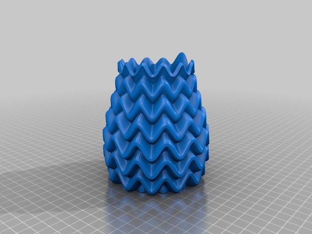 paramétrique vase de contrôle 3d l'art 3D print model - Mito3D