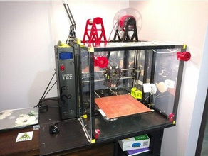 lulzbot taz 6 del recinto 3d de la impresora accesorios 3d print model - Mito3D