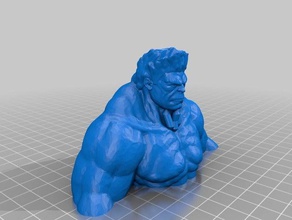 hulk pronto stampa pin sculture 3d print model - Mito3D