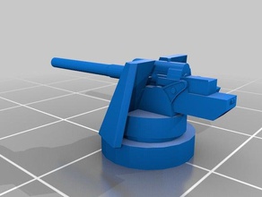 zalim 1300 inci ölçekli güverte silah pack denizler araç silahları 3d print model - Mito3D