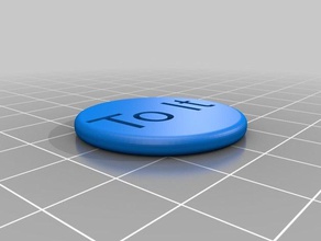 yuvarlak paralar rozetleri komik gag makercoin 3d print model - Mito3D