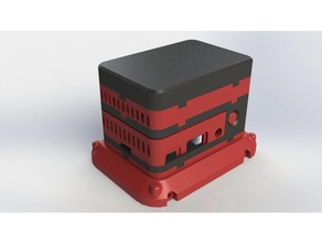 epic plethorapi case raspberry pi 2 3 electronics array cluster rack mount stackable 3d print model - Mito3D
