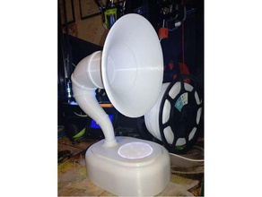 gramadex yandex alice irbis music gramophone horn speaker 3d print model - Mito3D