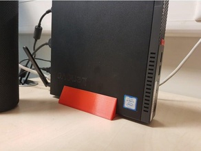 lenovo thinkcentre suporte vertical office computador 3d print model - Mito3D