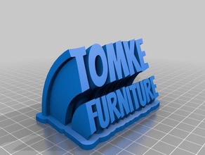 tomke office personalizzato 3d print model - Mito3D