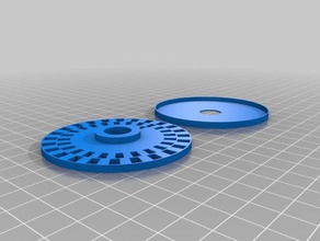 optoelectrical rotary quadrature encoder disc sensor mount robotics e100 r2-d2 3d print model - Mito3D