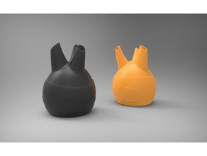 tri vase decor art flexible flower 3d print model - Mito3D