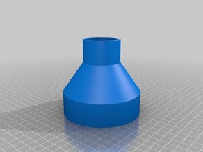 my customized planer-to-shop-vac adapter 4 175 v2 parts 3d print model - Mito3D