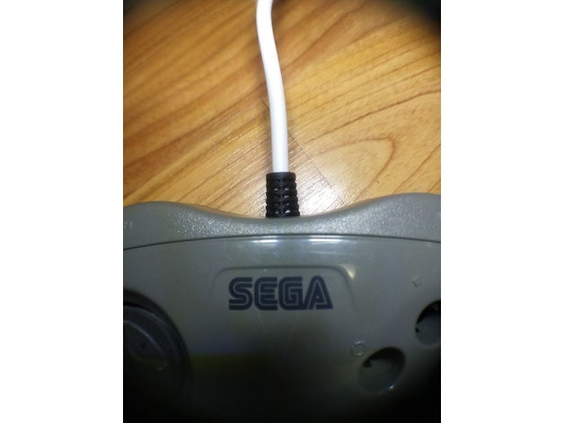 sega saturn modelo 2 cabo de alívio tensão vídeo jogos controlador 3D print model - Mito3D