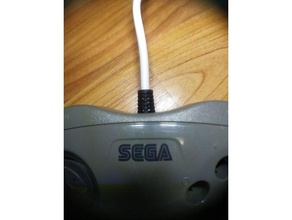 sega saturn model 2 cable strain relief video games controller 3d print model - Mito3D
