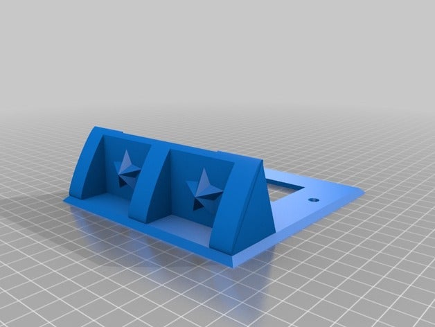 light switch plate motion-detection-blocker - Ersatz Teile 2 Bande wallplate 3D print model - Mito3D