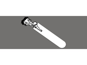 boopmark betty boop bookmark other 3d print model - Mito3D