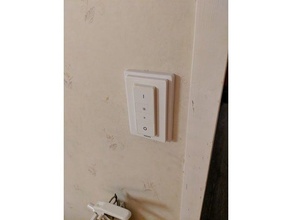 hue light switch mount household dimmer lightbulb lighting philips remote 3d print model - Mito3D