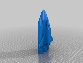 a nasa foguete 3d impressão 3d print model - Mito3D