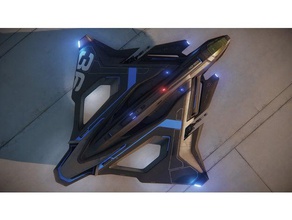 star citizen aegis sabre raven los vehículos 3d print model - Mito3D