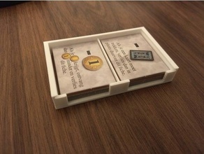dominion aventures jeton boîte rectangulaire jetons couvercle coulissant jeux de stockage 3d print model - Mito3D