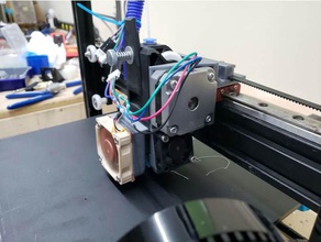 mgn12h direct drive carriage mount bl-touch 3d drucken anet a2 bmg bondtech 3d print model - Mito3D