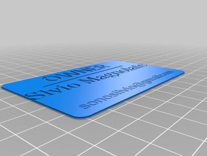 silvio magnolato meine individuelle Visitenkarte office 3d print model - Mito3D