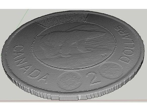 2 dollar coin coins badges 3d print model - Mito3D