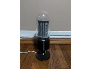 desktop vacuum tube lamp sculptures audio music 3d print model - Mito3D