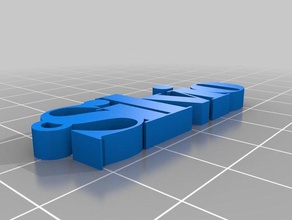 silvio 1 venite a volte chiamato portachiavi i personalizzato 3d print model - Mito3D