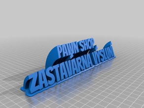 pawn shopa zb vyslun&iacute office customized 3d print model - Mito3D