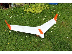 proteusv2 rc vehicles aircraft flying wing glider plane sailplane slope-soarer slope soaring 3d print model - Mito3D