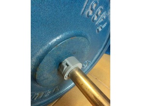 barbell dumbbell locker 26mm 28mm sport outdoors clip collar lock 3d print model - Mito3D