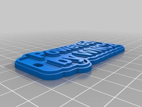 powered llaveros personalizado 3d print model - Mito3D