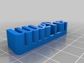 mi 3d personalizados nombre de la placa esculturas 3d print model - Mito3D