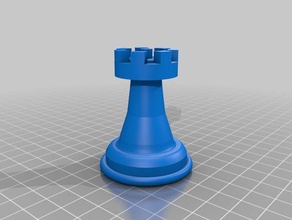 torre de xadrez figura 3d impressão 3d print model - Mito3D