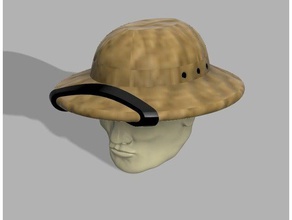 28mm americano, casco in fibre oggetti di scena cappello 3d print model - Mito3D