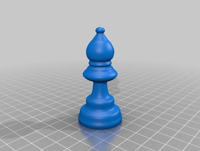 el obispo de ajedrez la figura 3d impresión 3d print model - Mito3D