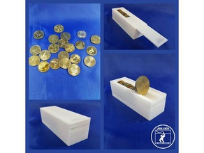 rangement jetons monnaie paris containers 3d print model - Mito3D