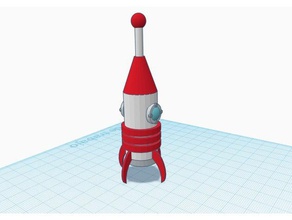 Rakete - Spielzeug Spiel Zubehör 3d print model - Mito3D