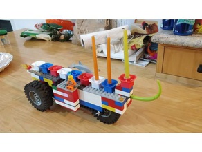 lego bougie connecteur de la menorah mécanique jouets 3d print model - Mito3D