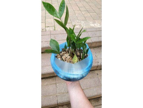 jarrón modo de maceta con agujeros al aire libre jardín 3d print model - Mito3D