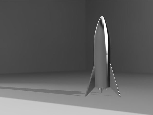 spacex starship hopper vehicles bfr mars spaceship 3D print model - Mito3D