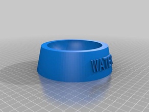 my dog water bowl pets customized 3d print model - Mito3D