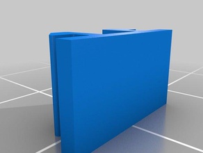 Kabel-clip 2020-Profil flach 3d Drucker Teile 2040 extrusion 20x20 aluminium-Profil 3d print model - Mito3D