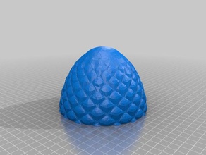 dragon egg container 8mm magnets containers dragons game thrones got magnetic 3d print model - Mito3D