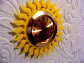 sun wall clock gadgets 3d print model - Mito3D