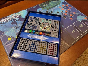 pandemia organizzatore giocattolo gioco accessori da tavolo boardgames inserti 3d print model - Mito3D