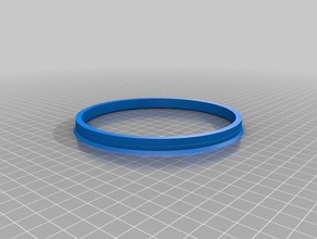 my customized wheel rim mount center ring parts 3d print model - Mito3D