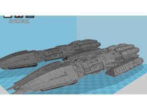 battlestar crusier 3d printing 3d print model - Mito3D