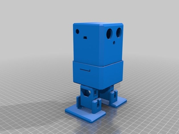 my customized otto diy+ arduino bluetooth robot easy 3dprint robotics 3D print model - Mito3D