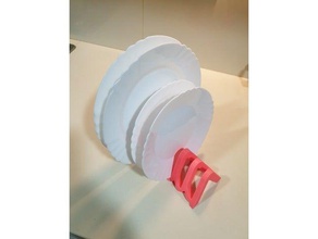 escurreplatos Küche Essen design geschirrablage Platte 3d print model - Mito3D