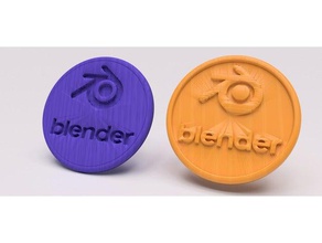 blender drinkcoaster set signs logos idealab 3d print model - Mito3D