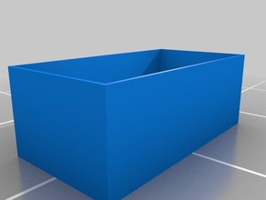 caixa de rejilla recipientes personalizado 3d print model - Mito3D