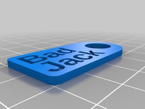 bad jack key-tag - Organisation angepasst 3d print model - Mito3D